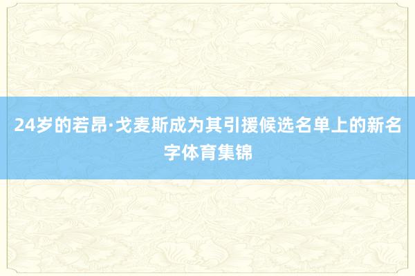 24岁的若昂·戈麦斯成为其引援候选名单上的新名字体育集锦