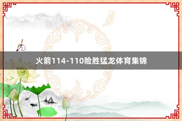 火箭114-110险胜猛龙体育集锦