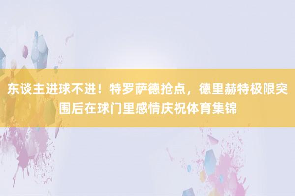 东谈主进球不进！特罗萨德抢点，德里赫特极限突围后在球门里感情庆祝体育集锦