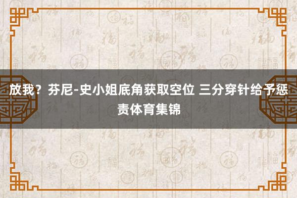 放我？芬尼-史小姐底角获取空位 三分穿针给予惩责体育集锦