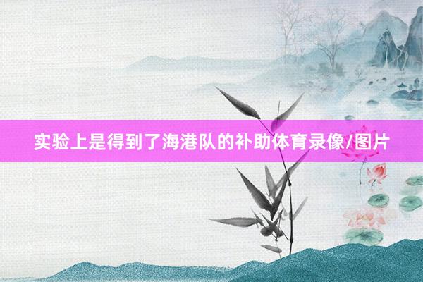 实验上是得到了海港队的补助体育录像/图片