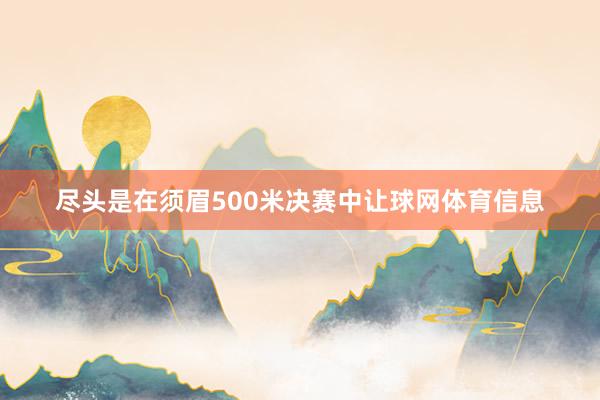 尽头是在须眉500米决赛中让球网体育信息