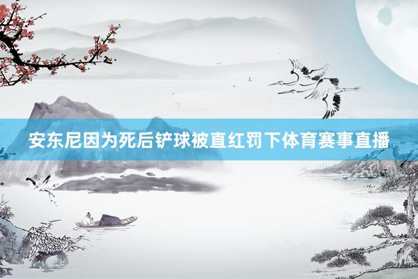 安东尼因为死后铲球被直红罚下体育赛事直播