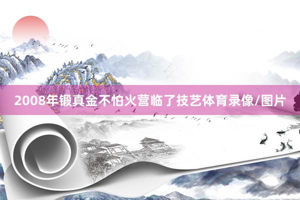 2008年锻真金不怕火营临了技艺体育录像/图片