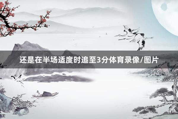 还是在半场适度时追至3分体育录像/图片