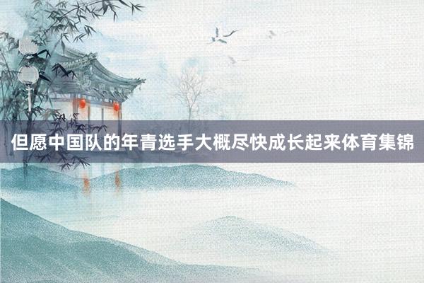 但愿中国队的年青选手大概尽快成长起来体育集锦