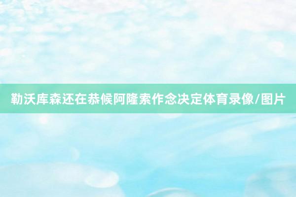 勒沃库森还在恭候阿隆索作念决定体育录像/图片
