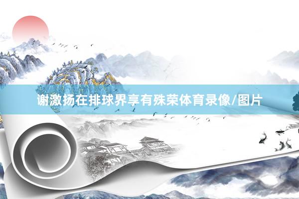 谢激扬在排球界享有殊荣体育录像/图片