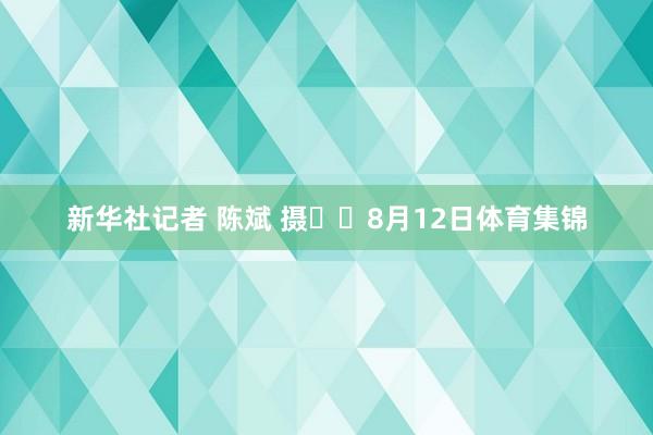 新华社记者 陈斌 摄  8月12日体育集锦