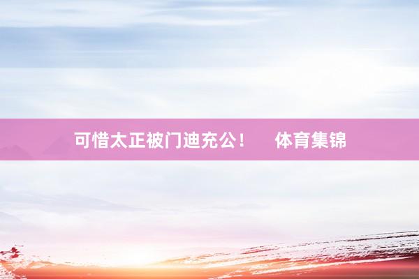 可惜太正被门迪充公！    体育集锦