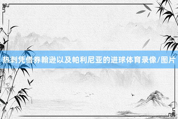 热刺凭借券翰逊以及帕利尼亚的进球体育录像/图片