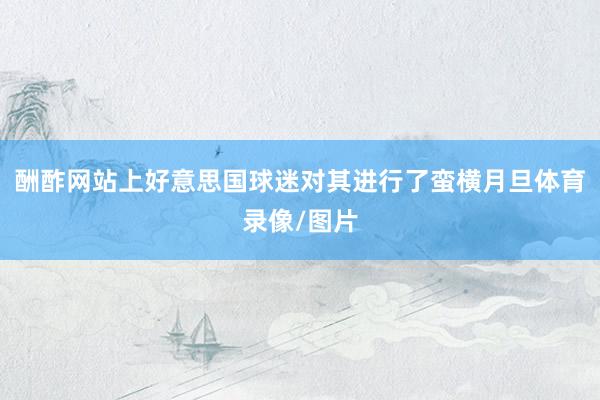 酬酢网站上好意思国球迷对其进行了蛮横月旦体育录像/图片