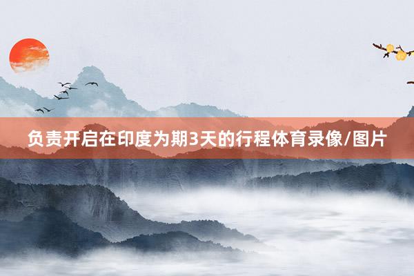 负责开启在印度为期3天的行程体育录像/图片