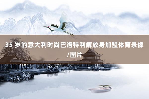 35 岁的意大利时尚巴洛特利解放身加盟体育录像/图片