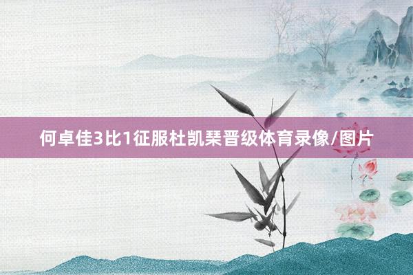 何卓佳3比1征服杜凯琹晋级体育录像/图片