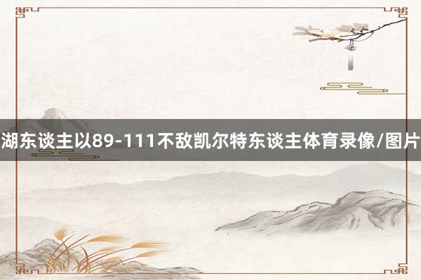 湖东谈主以89-111不敌凯尔特东谈主体育录像/图片