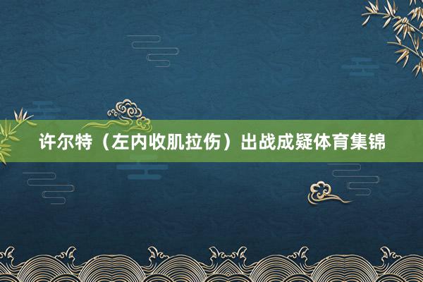许尔特（左内收肌拉伤）出战成疑体育集锦