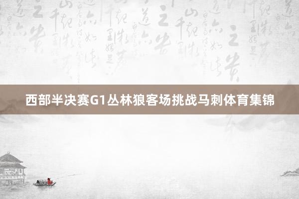 西部半决赛G1丛林狼客场挑战马刺体育集锦